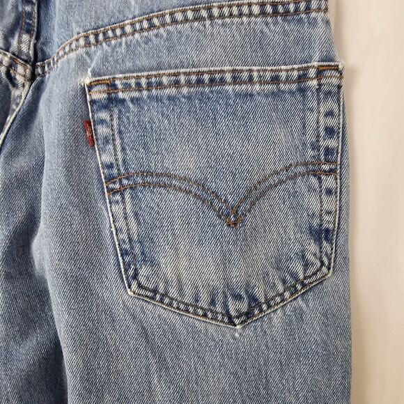 Vtg Levis 550 Relaxed Fit Jeans Size Tag 36x31 Act 34x30 Blue Tapered Denim Y2K - Picture 8 of 14